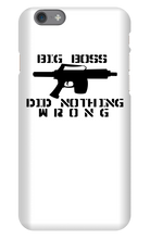 Big Boss Did Nothing Wrong iPhone Phone Case
