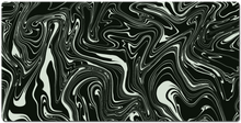 Black and White Distorted XXL Mousepad