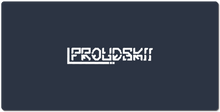 Proudskii White Text XXL Gaming Mousepad