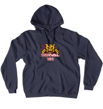 SERVAL121-Hoodies Red logo