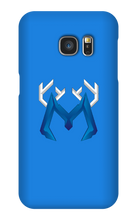 Blue logo Samsung Phone Cases