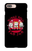 Sushi Roll FamJam iPhone Phone Cases (Black)