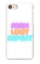 Farm Loot Repeat iPhone Cases