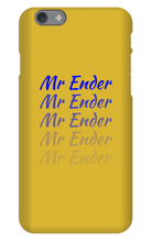 Mr Ender Faded iPhone Cases