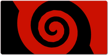 Red and Black spiral XXL Gaming Mousepad