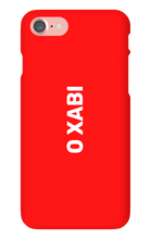 O Xabi iPhone Phone Cases - Logo OXabi White