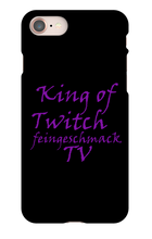 King of Twitch Iphone Schutzhülle (schwarz/weiß)