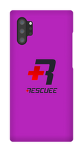 RESCUEE Samsung Phone Case Black and Red Logo