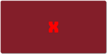 bluex XXL Gaming Mousepad RED X