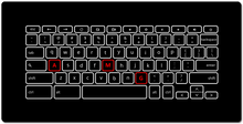 AMG XXL Gaming Mousepad with AMG Keyboard
