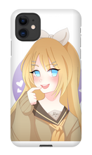 miko_ribbit iPhone Phone Cases (art by dellelone)