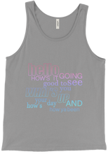 Tank Top - Greetings - Neutral Colours