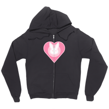 Bunny Heart Zip Up Hoodie