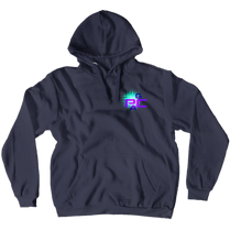GPCA Hoodie Aqua/Purple logo