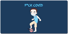 F*ck Covid Large Mouse Pad