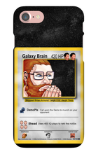 Galaxy Brain Card iPhone Cases