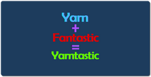 Yarn+Fantastic=Yarntasic  XXL Gaming Mousepad