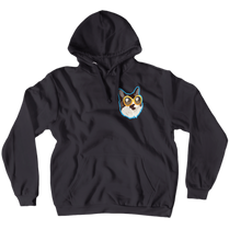 CoolAmora BlueSmallPrint Hoodies (No-Zip/Pullover)