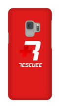 RESCUEE Samsung Phone Case White and Red Logo