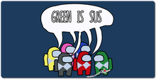 red_foxx15 Green SUS  XXL Gaming Mousepad