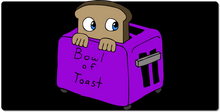 Bowloftoast Toaster XXL Gaming Mousepad
