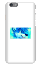 blue wolf iPhone Phone Cases