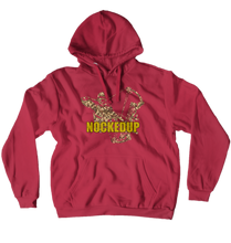 Nockedup Brown Logo Hoodies (No-Zip/Pullover)