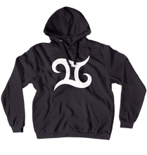 Sudadera capucha "logo Iagoba.com blanco"