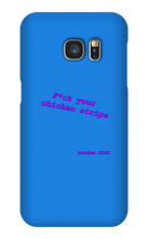 Chickenstrips purple text Samsung Phone Cases