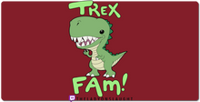 T-Rex Fam (GREEN) XXL Gaming Mousepad
