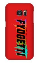 FYDGETTI Black Text Design Samsung Phone Case