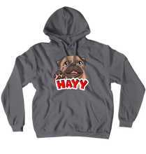 Pugs HAAY Emote Hoodies (No-Zip/Pullover)
