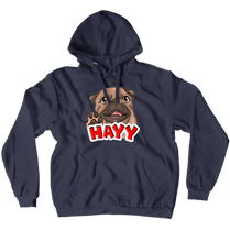 Pugs HAAY Emote Hoodies (No-Zip/Pullover)