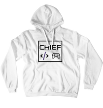 Black Logo Center Purple Code Hoodie