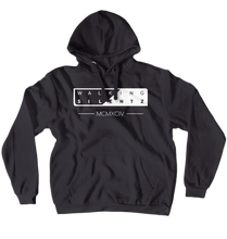 WalkingSilentz White Text Hoodie