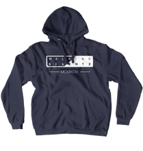 WalkingSilentz White Text Hoodie