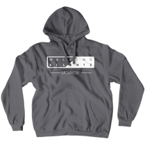 WalkingSilentz White Text Hoodie