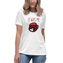 IT WAS ME Red Text Women's Relaxed T-Shirt