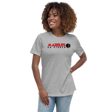 PixelbyPixelStudios Red and Black Logo Women's Relaxed T-Shirt