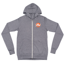 uhSnow Front Logo Unisex Zip Hoodie