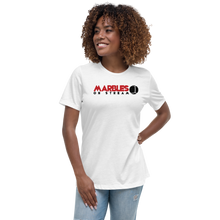 PixelbyPixelStudios Red and Black Logo Women's Relaxed T-Shirt