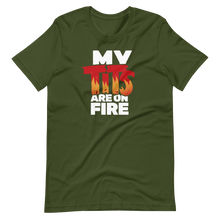 Anita White Tits On Fire Unisex T-Shirt