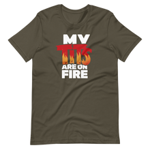 Anita White Tits On Fire Unisex T-Shirt
