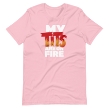 Anita White Tits On Fire Unisex T-Shirt