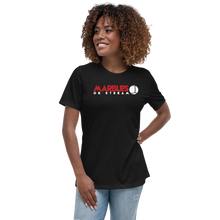 PixelbyPixelStudios Red and White Logo Women's Relaxed T-Shirt
