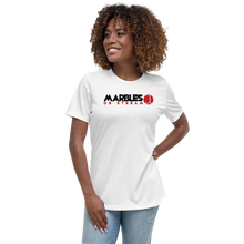 PixelbyPixelStudios Black and Red Logo Women's Relaxed T-Shirt
