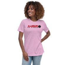 PixelbyPixelStudios Red and Black Logo Women's Relaxed T-Shirt