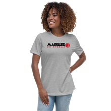 PixelbyPixelStudios Black and Red Logo Women's Relaxed T-Shirt