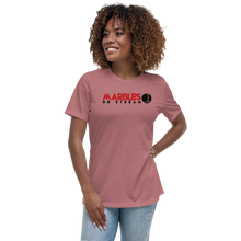 PixelbyPixelStudios Red and Black Logo Women's Relaxed T-Shirt