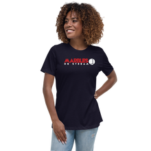 PixelbyPixelStudios Red and White Logo Women's Relaxed T-Shirt